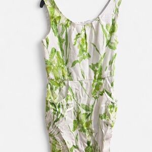 Green Floral Kids One Piece